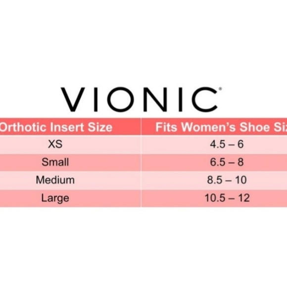 Vionic Women's Active Maximum Support Shoe / Sneaker Insoles Size L - Picture 6 of 9